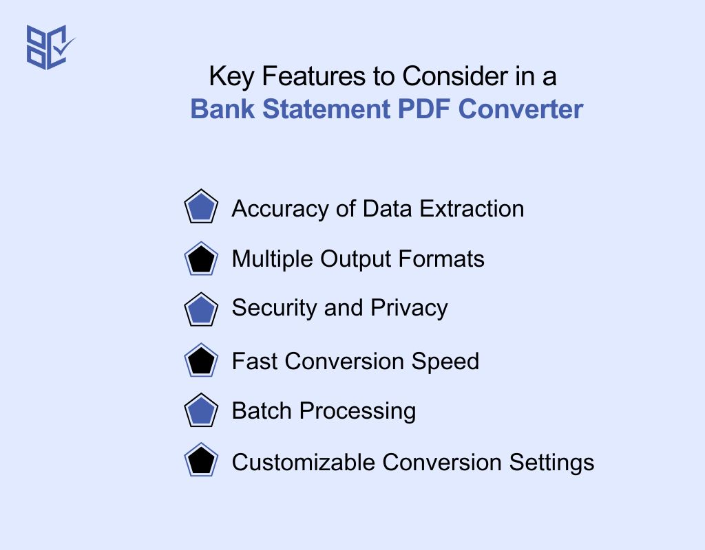 Key Features to Consider in a Bank Statement PDF Converter